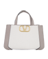 V Logo Small Tote, front view